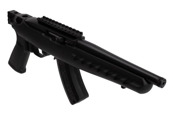 Ruger 1022 charger pistol features an 8" threaded barrel